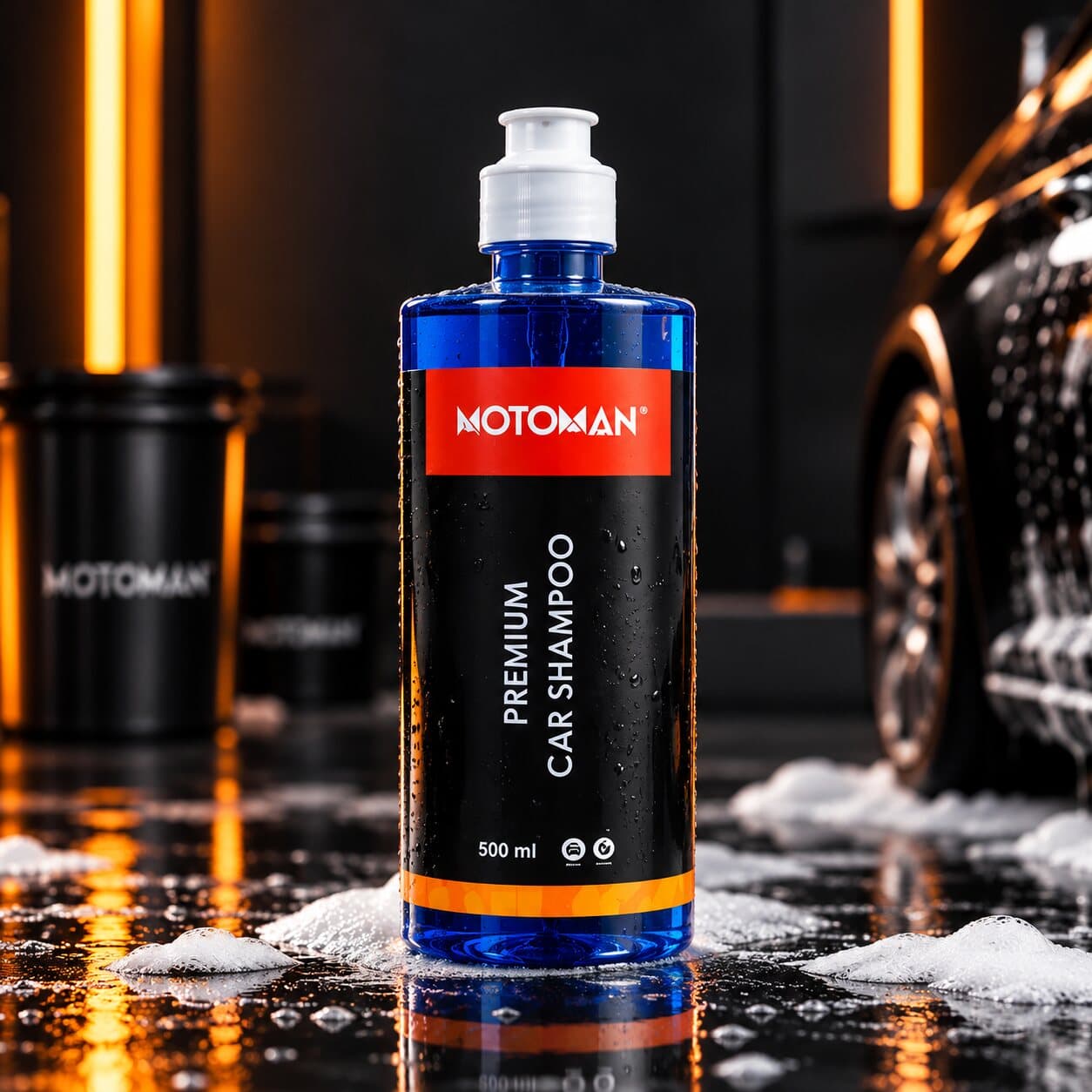 Motoman Premium Car Shampoo 500ml bottle